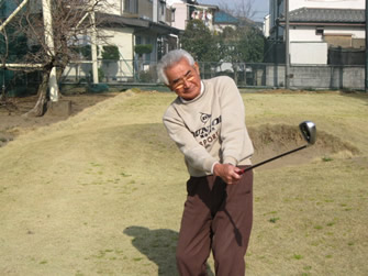 【堀利亘さん】ゴルフのスキルアップに懸命に取り組む毎日です。